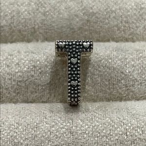 PANDORA S925 Letter T Charm